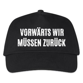 Lustiger Spruch Politik - Kinder Basecap - Schwarz - Vorne