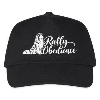 Rally Obedience – Sheltie Shetland Sheepdog - Kinder Basecap - Schwarz - Vorne