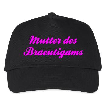 Mère du T-shirt marié par le chef - Casquette de baseball Enfant - noir - Devant