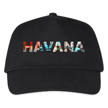 Havana Kuba - Kinder Basecap - Schwarz - Vorne