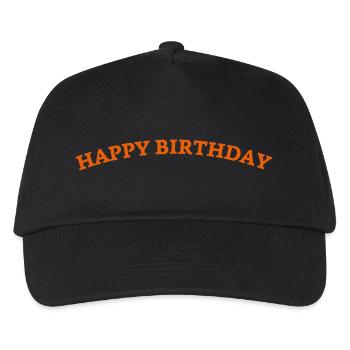 Happy Birthday - Kinder Basecap - Schwarz - Vorne