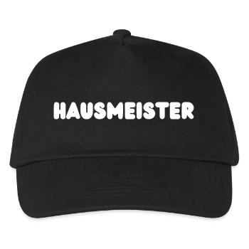 Hausmeisterei Hausmeister - Kinder Basecap - Schwarz - Vorne