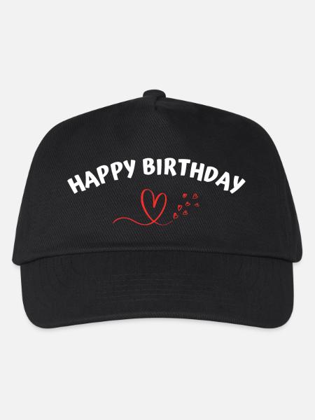 Happy Birthday - Kinder Basecap - Schwarz