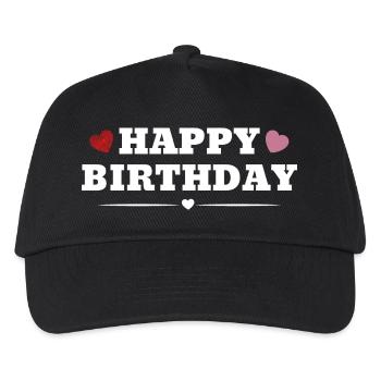 Happy Birthday - Kids’ Baseball Cap - black - Front