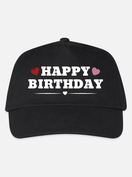 Happy Birthday - Kinder Basecap - Schwarz