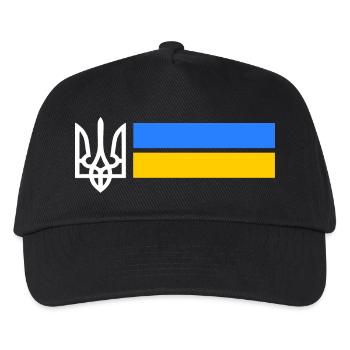 Ukraine - Kinder Basecap - Schwarz - Vorne