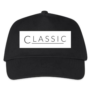 Classic white - Kids’ Baseball Cap - black - Front