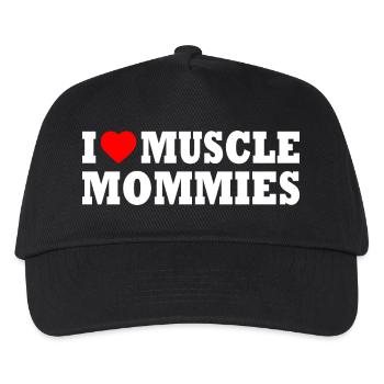 I love muscle mommies - Kids’ Baseball Cap - black - Front