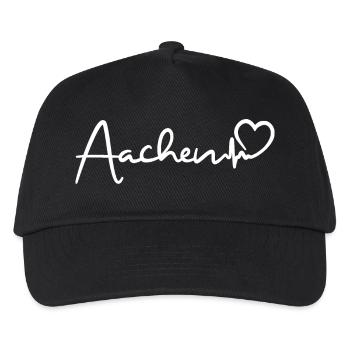 Aachen Herzschlag - Kinder Basecap - Schwarz - Vorne