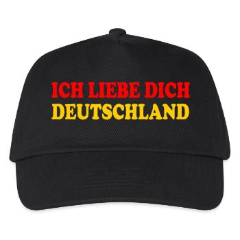 ich liebe dich deutschland - Kinder Basecap - Schwarz - Vorne