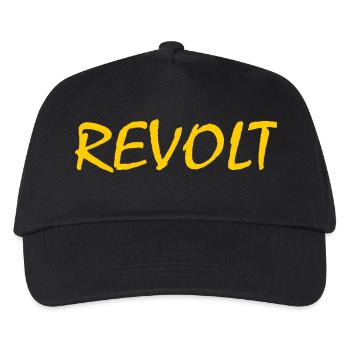 Revolt - Kinder Basecap - Schwarz - Vorne