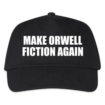 make orwell fiction again - Kinder Basecap - Schwarz - Vorne
