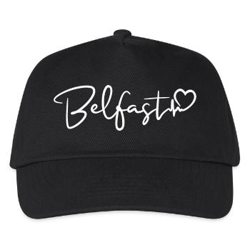 Belfast Herzschlag - Kinder Basecap - Schwarz - Vorne
