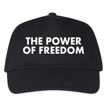 The power of freedom - Kids’ Baseball Cap - black - Front