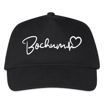Bochum Herzschlag - Kinder Basecap - Schwarz - Vorne