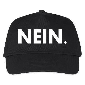 Nein - Kinder Basecap - Schwarz - Vorne