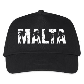 Palmiers de Malte - Casquette de baseball Enfant - noir - Devant