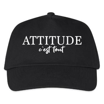 Attitude C'est Tout Saying French - Kids’ Baseball Cap - black - Front