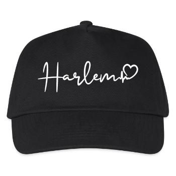 Harlem Herzschlag New York City Harlem - Kinder Basecap - Schwarz - Vorne