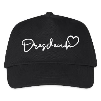 Battement de cœur de Dresde Dresde - Casquette de baseball Enfant - noir - Devant
