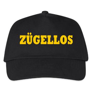 zügellos - Kinder Basecap - Schwarz - Vorne