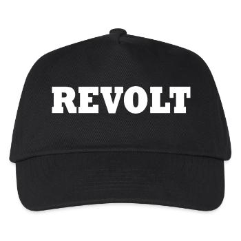 Revolt - Kinder Basecap - Schwarz - Vorne