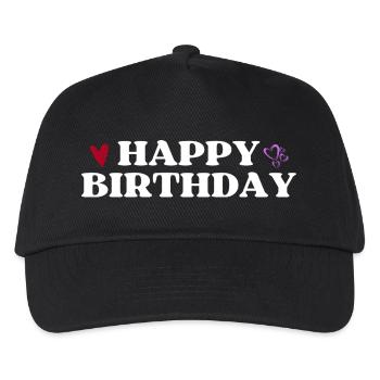 Happy Birthday - Kinder Basecap - Schwarz - Vorne