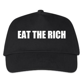 Eat the rich - Kids’ Baseball Cap - black - Front