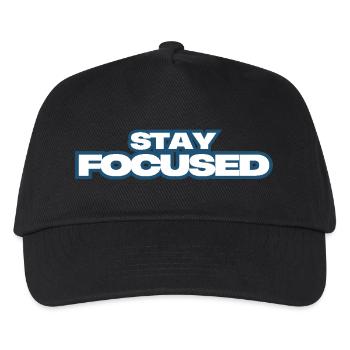 Stay Focused - Kids’ Baseball Cap - black - Front