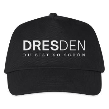 Dresde, tu es si belle - Casquette de baseball Enfant - noir - Devant