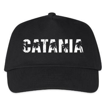 Catane Palmiers Sicile - Casquette de baseball Enfant - noir - Devant