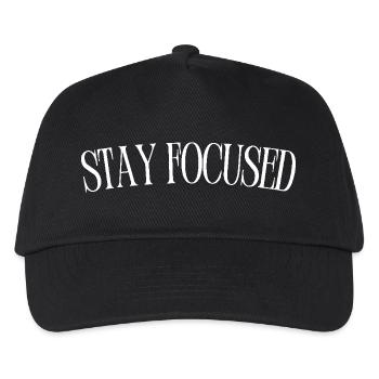 Stay Focused - Kids’ Baseball Cap - black - Front