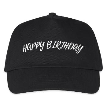 Happy Birthday - Kinder Basecap - Schwarz - Vorne