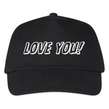 Je t’aime - Casquette de baseball Enfant - noir - Devant