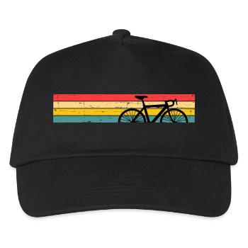 Bicycle Retro Vintage Cyclist - Kids’ Baseball Cap - black - Front