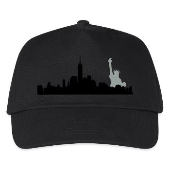 manhatten skyline - Kinder Basecap - Schwarz - Vorne