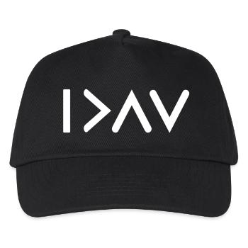 I'm greater than my highs and lows weiß - Kinder Basecap - Schwarz - Vorne