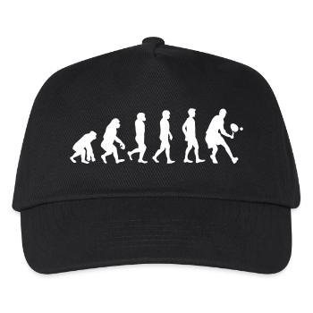 Squash Shirt Gift Squash Player Evolution - Kids’ Baseball Cap - black - Front