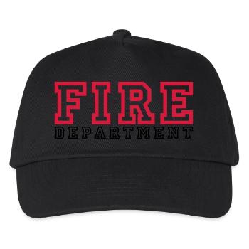 FIRE lettering Department - Kids’ Baseball Cap - black - Front