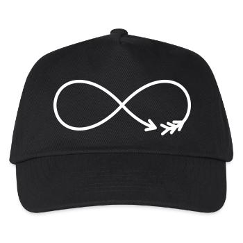 Caractère infinie flèche cadeau amour - Casquette de baseball Enfant - noir - Devant