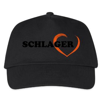 SCHLAGER - Kinder Basecap - Schwarz - Vorne