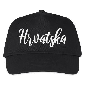Hrvatska Script Identity - Casquette de baseball Enfant - noir - Devant