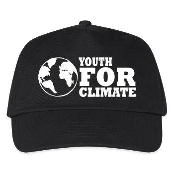 Youth for climate - Kids’ Baseball Cap - black - Front