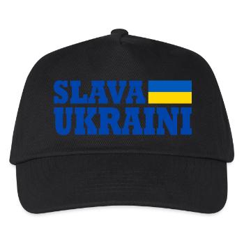 Slava ukraini - Kids’ Baseball Cap - black - Front