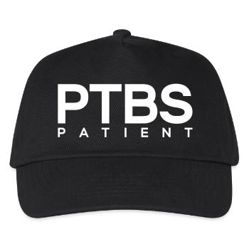 PTBS Patient Posttraumatische Belastungsstörung - Kinder Basecap - Schwarz - Vorne