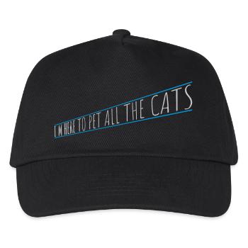 Pet All The Cats - Kinder Basecap - Schwarz - Vorne