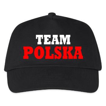 Team polska - Kinder Basecap - Schwarz - Vorne