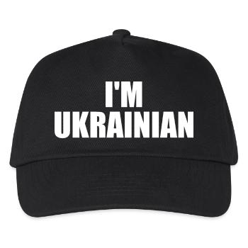 Ukraine - Kinder Basecap - Schwarz - Vorne