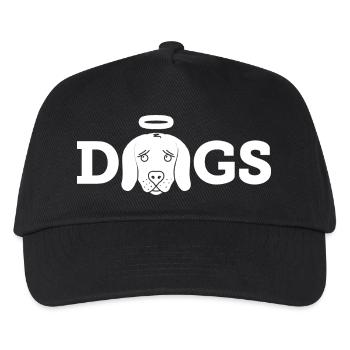 Holy Dogs (white) - Kinder Basecap - Schwarz - Vorne