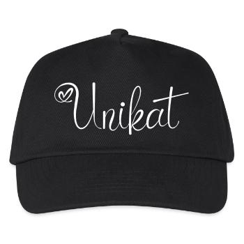 Blanc unique - Casquette de baseball Enfant - noir - Devant